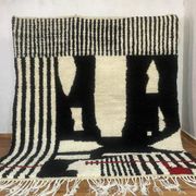 Large handmade bjaad rug 300cm x 200cm
