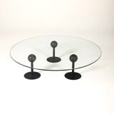 Pepper Young glass coffee table by Philippe Starck for Disform, 1980s