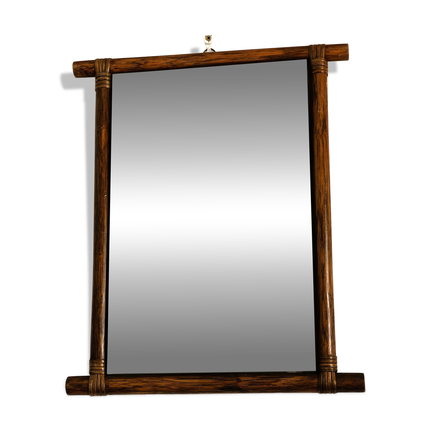 Small bamboo mirror 49 X 40 cm