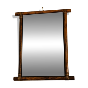 Petit miroir en bambou