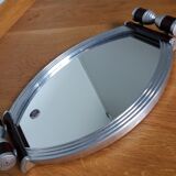 Durinox art deco mirror aperitif tray