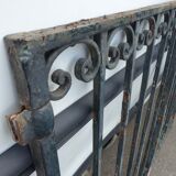 Old gate gate 2 wrought iron beating Sun L 176 cm x H 137 cm