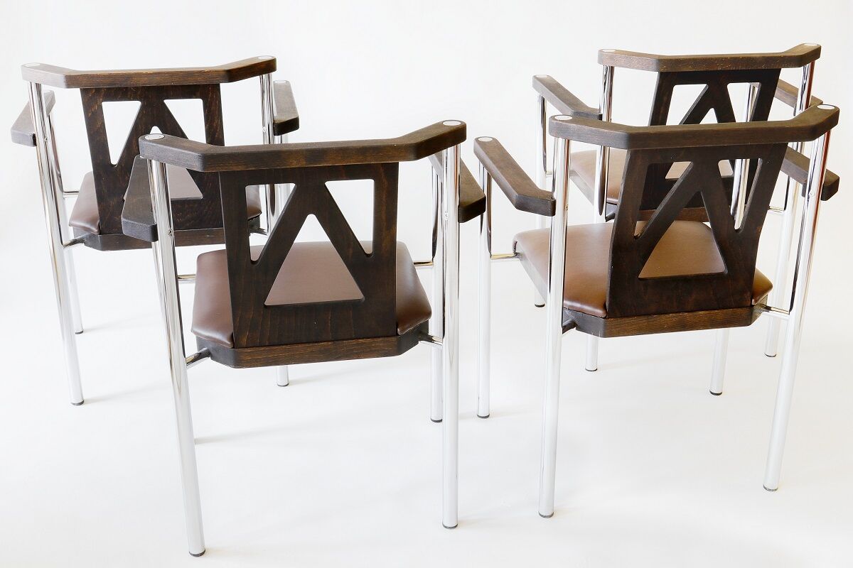 Set of 4 Kusch & CO armchairs, Germany, the '80s.