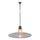 Space Age Italian Bubble Glass & Chrome Pendant Light, 1970's