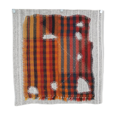 Tenture Murale Tissée Abstraite, Art Textile Fait Main, 105x112 Cm