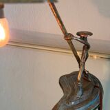 Lampe bronze Hakuli Israël années 50