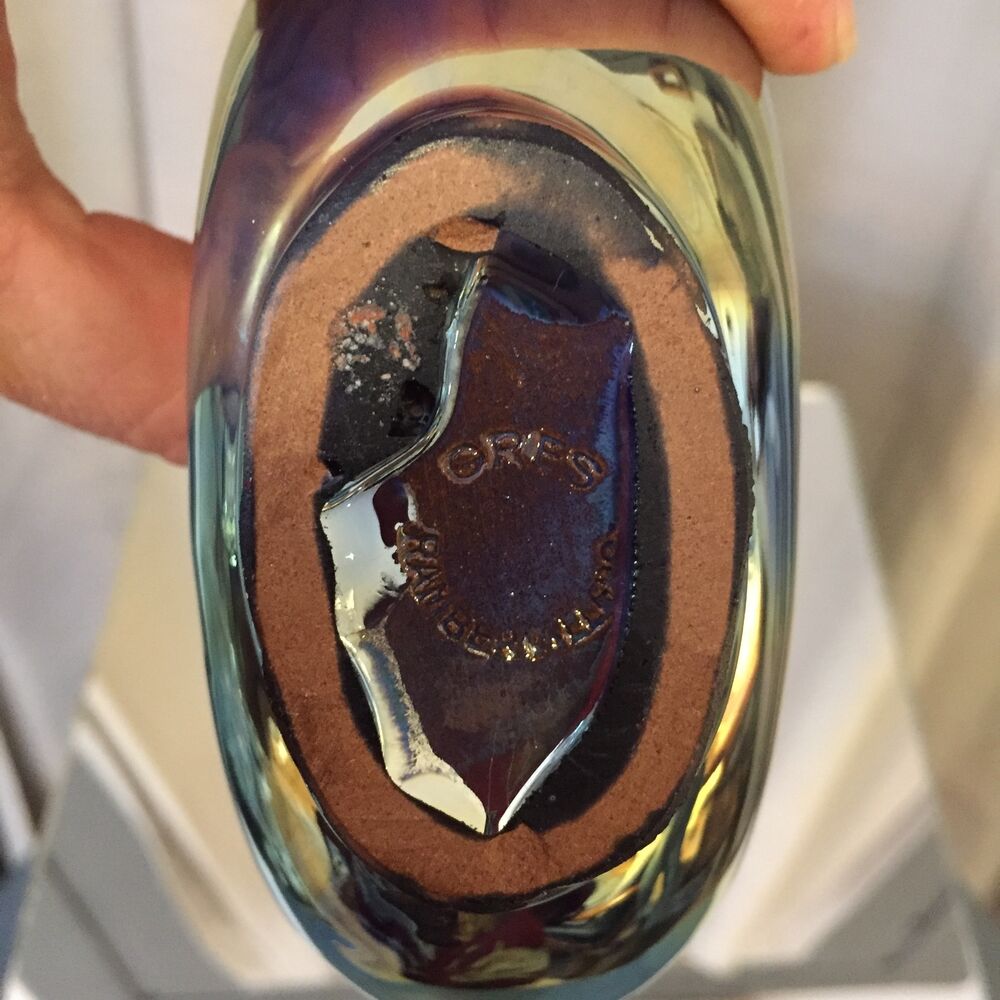 Soliflore in gres flame of rambervillers in the shape of a gourd