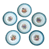 6 dessert plates in earthenware