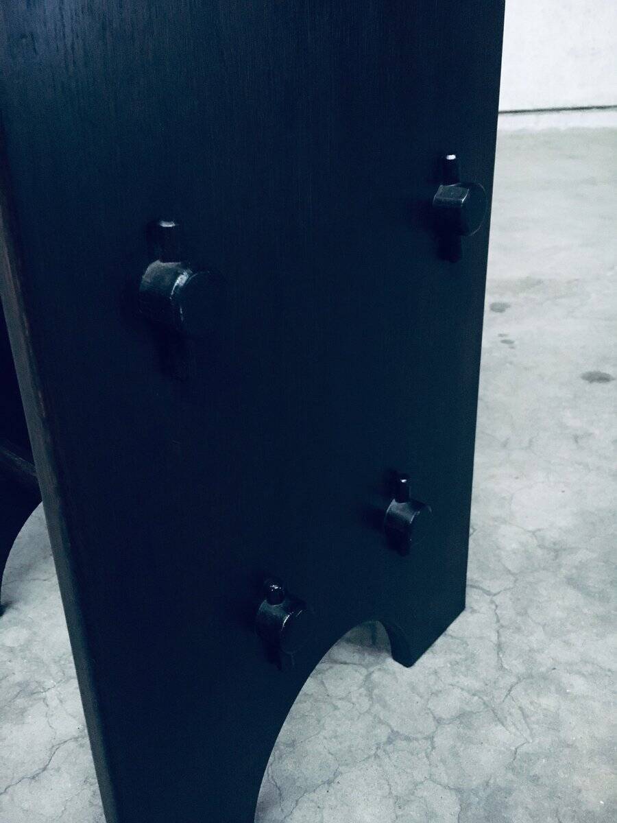 Arts and Crafts Handmade Bar Stools, France, 1920s, Set of 2