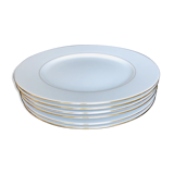 6 White porcelain plates
