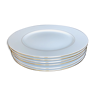 6 White porcelain plates