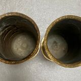 Pair of copper vases - shells 1914-18 - German - trench art