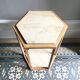 Table d'appoint ou sellette en travertin 1970