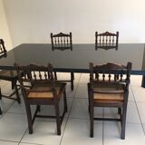 5 canne chairs Henry II style 1900