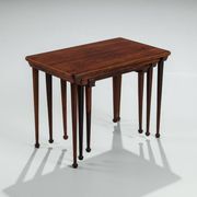 Set of 3 Danish nesting tables in rosewood Denmark 1960