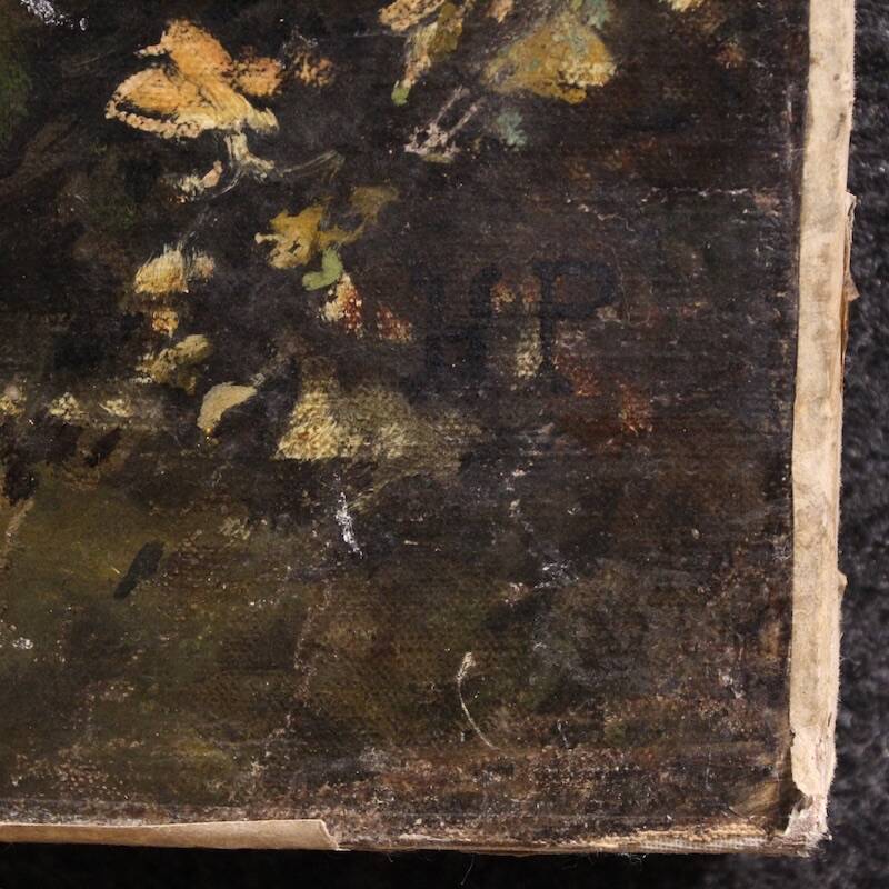 Great battle of the 19th century, painting signed H.P.