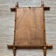 Miroir vintage en bois tourné