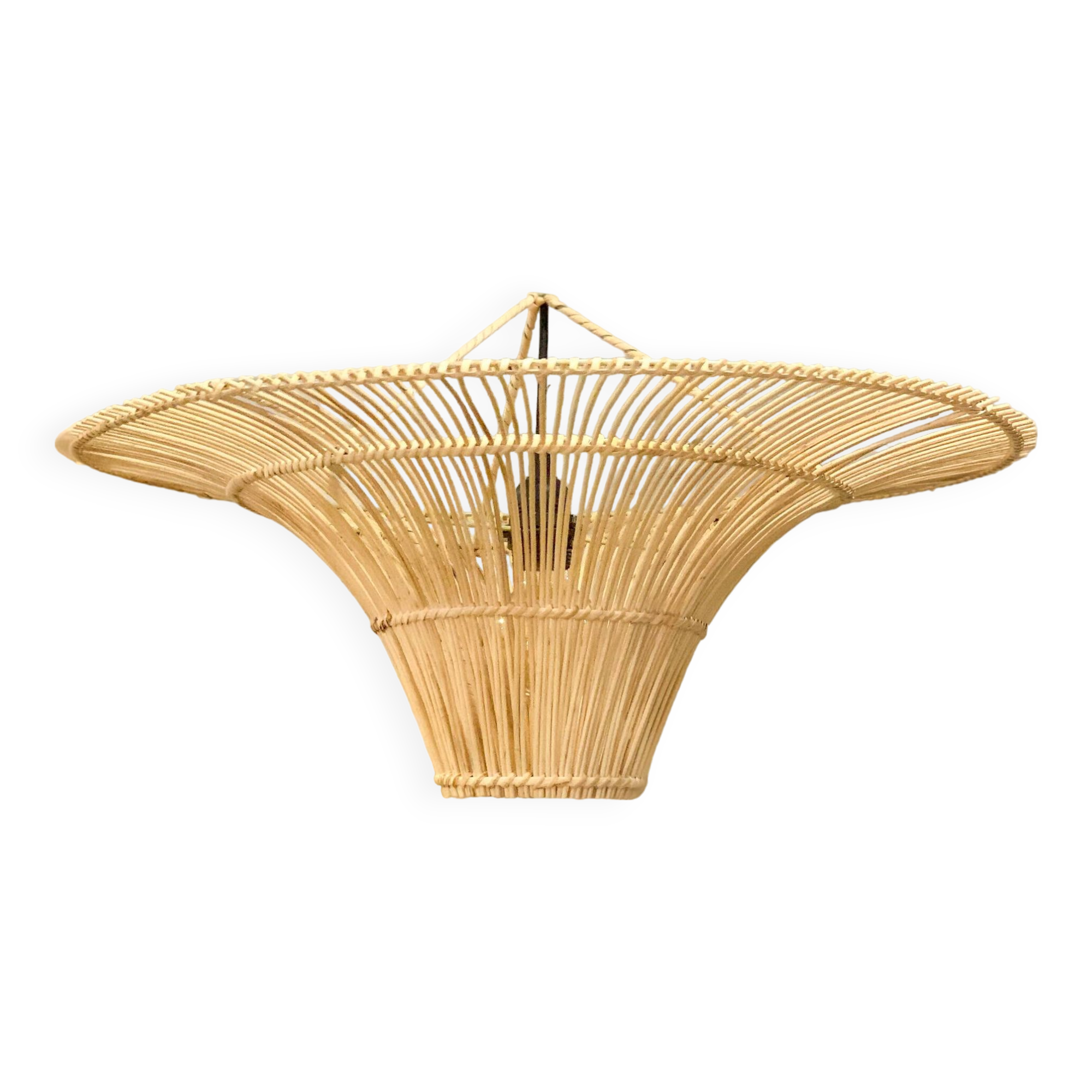 Suspension en rotin naturel