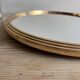 Vintage round gold mirror
