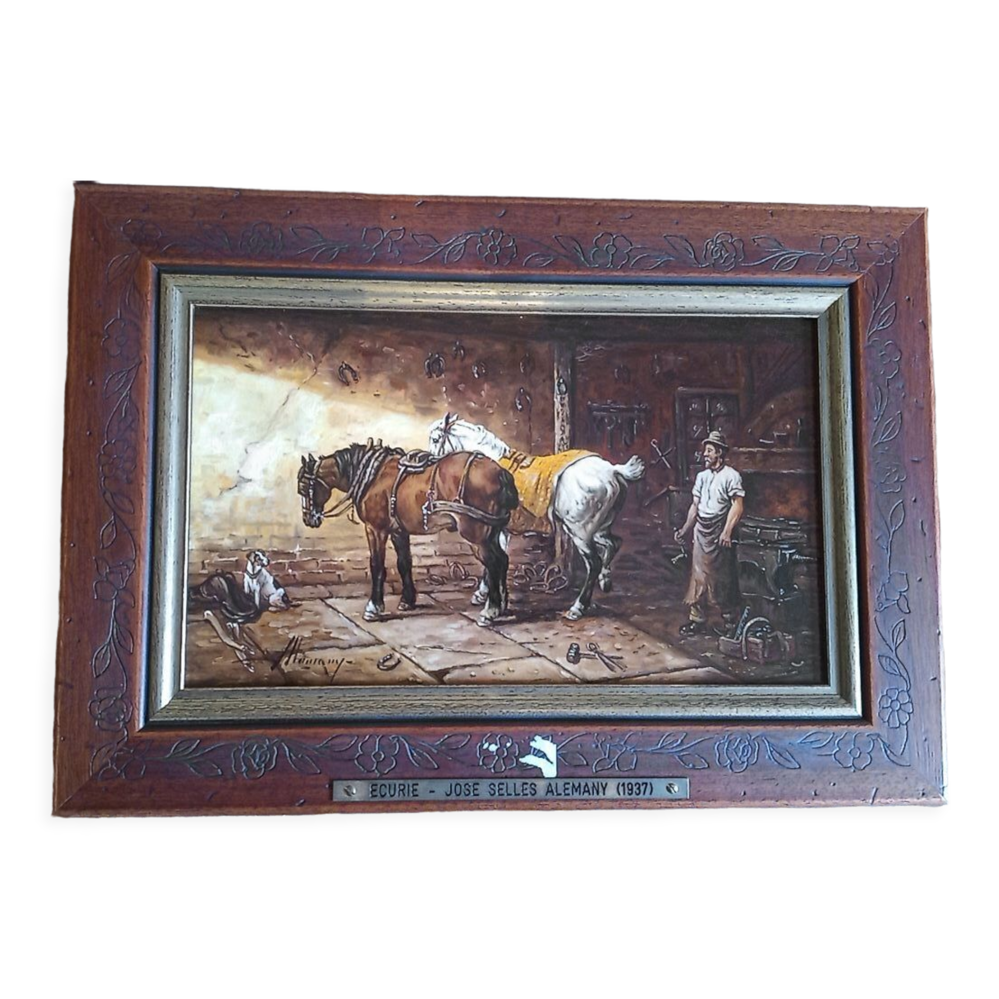 José Selles Alemany (born in 1937) Oil on panel - 19 x 32 cm - signed