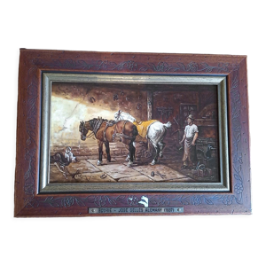 Huile sur panneau - 19 x 32 cm
