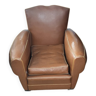 Club armchair called Moustache in vintage 50's-60's skai