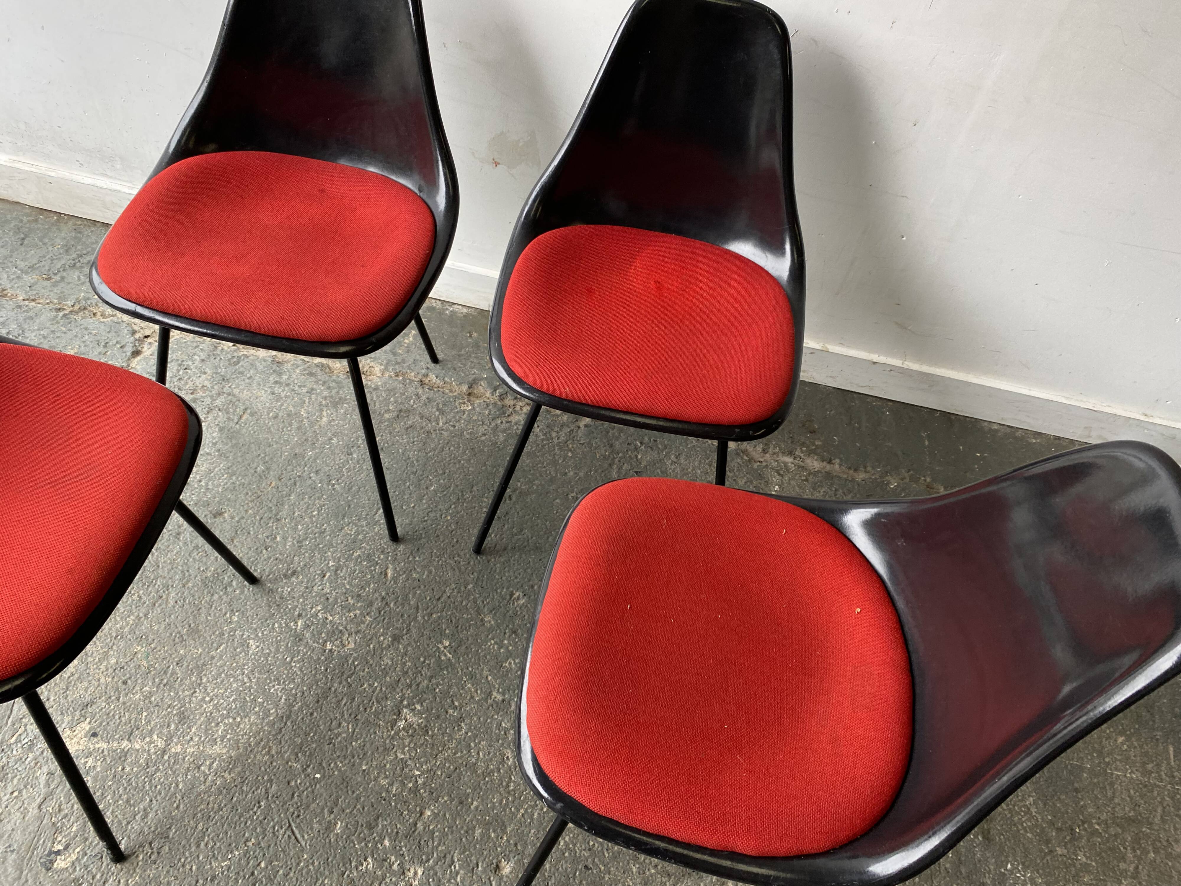 Set 4 mid century 1960’s chairs by Maurice Burke for Arkana