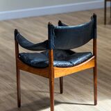 Extendable dining room table and chairs (by Kristian Solmer Vedel)