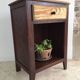 Vintage Bedside Table Compass Legs