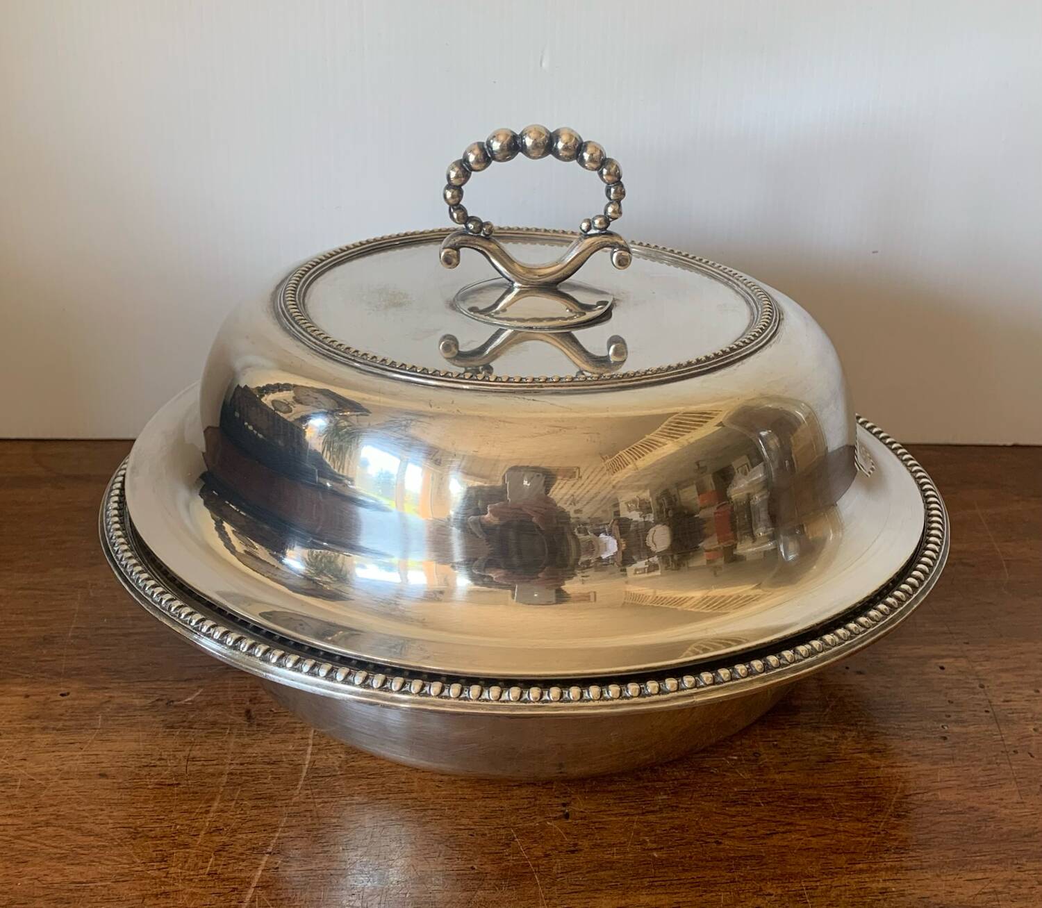 Plasait silver-plated vegetable dish