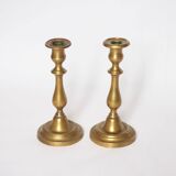 Pair of brass candlesticks