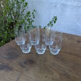 Verres anciens à orangeade