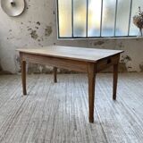 Table de ferme chêne 140 cm
