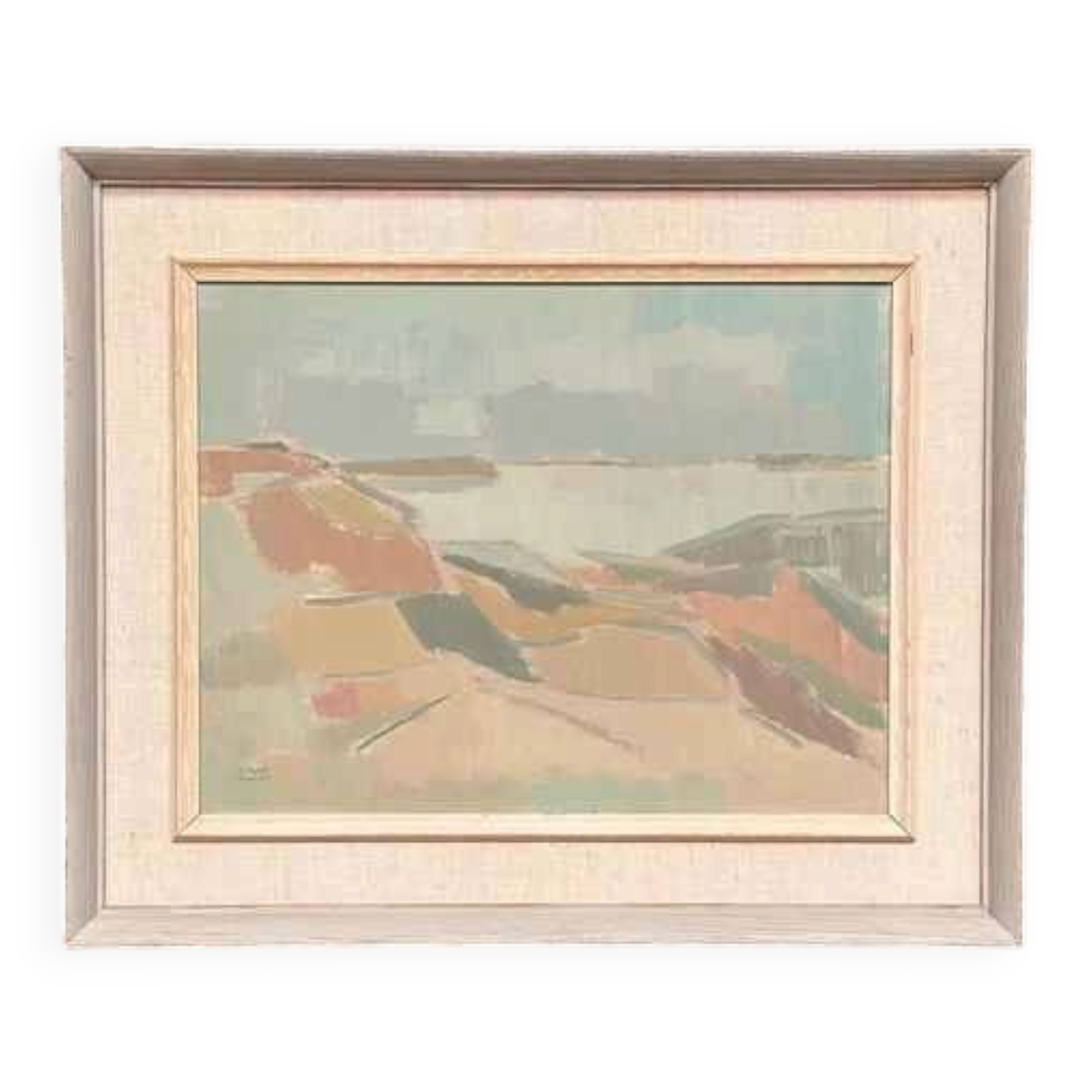 Swedish Oil on Panel – “Muted Landscape” by Birger Strååt