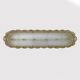 Mid-century Modern Stiyle Italian Brass and Murano Glass Chandelier