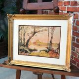 Framed painting by Galais