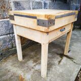 Old butcher's bill in solid beech