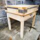 Old butcher's bill in solid beech
