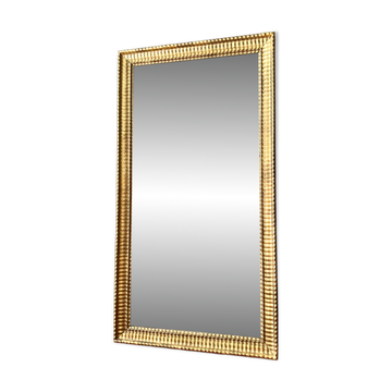 Antique Napoleon III gilded mirror from the 19th century.