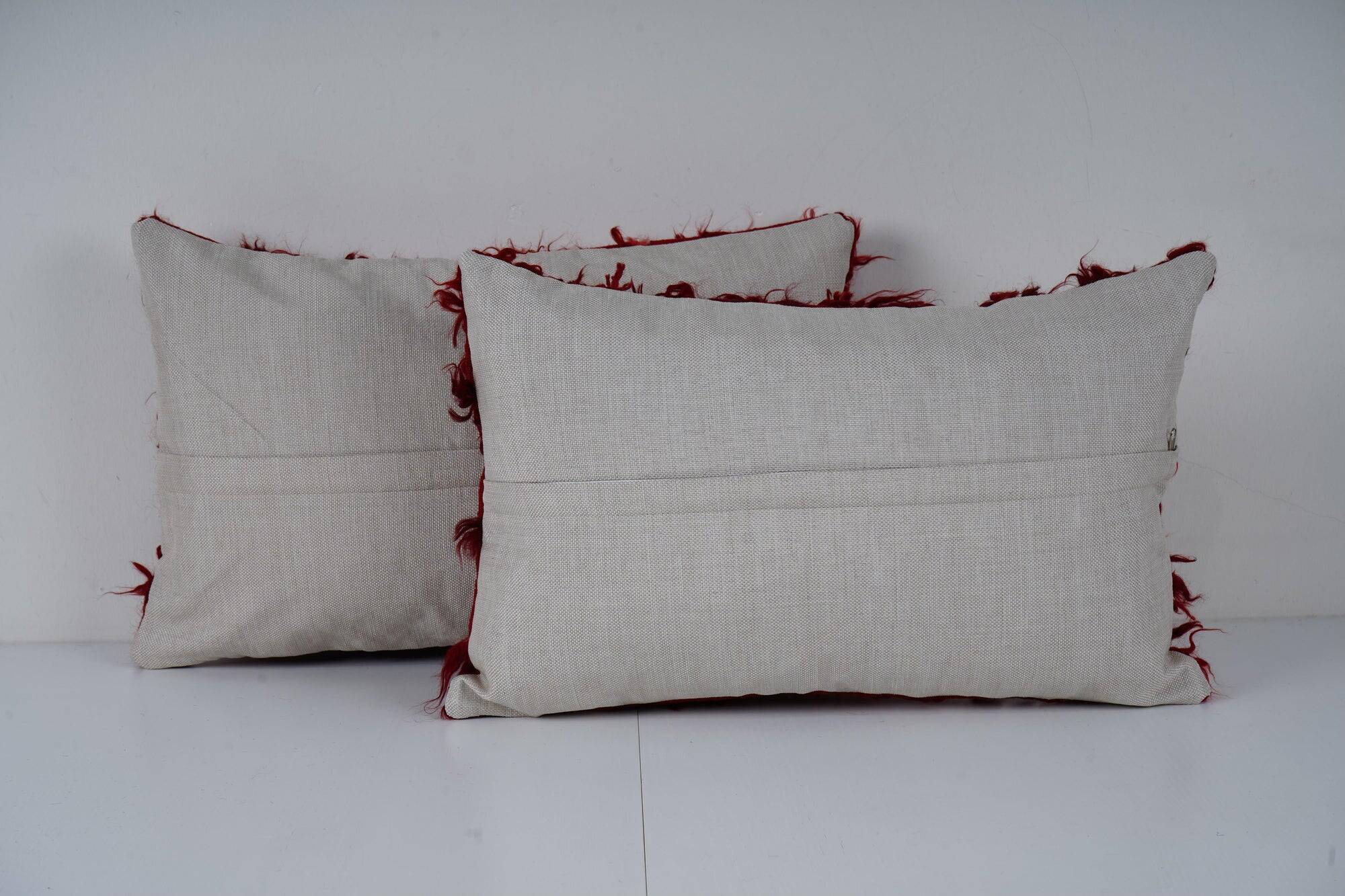 Set of 2 vintage Turkish cushion covers 30x51 cm
