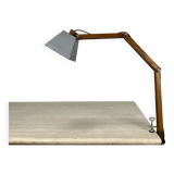 Lampe articulée constructiviste en bois et métal