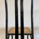 Set of 6 black lacquered and cane chairs by Montina s.p.a.