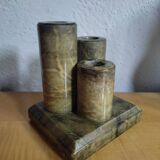 Stone candle holder