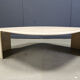 Vintage travertine coffee table by Roche Bobois, 1970s