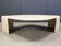 Table basse en travertin vintage par Roche Bobois, années 1970