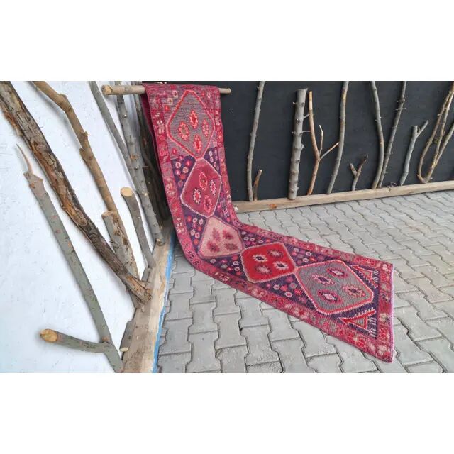 Turkish runner from the 1960s - 78x308 cm