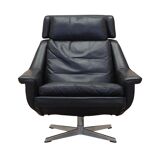 Fauteuil pivotant, design danois, années 1970, designer : Werner Langenfeld, fabrication : Esa