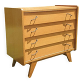 Compass feet chest of drawers