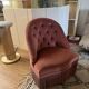 Vintage padded toad armchair