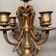 Pair of large Renaissance-style candlesticks. Marble. Solid bronze.